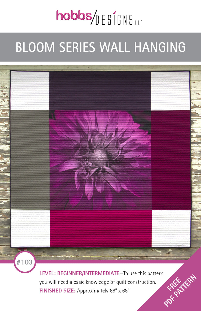 ＊Dahlia＊ページ Dahlia, Magenta—digital fabric (includes free PDF pattern