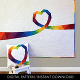 The Color of Love full quilt and pillow