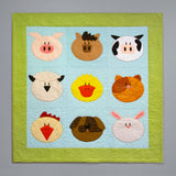 easy applique farm animal baby quilt pattern