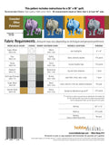 Rhino Romp Quilt Pattern Back Cover