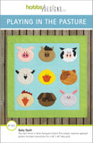 front cover of farm animal baby quilt pattern 