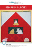 front cover of farm animals with barn baby quilt pattern 