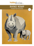 Rhino Romp Quilt Pattern Cover